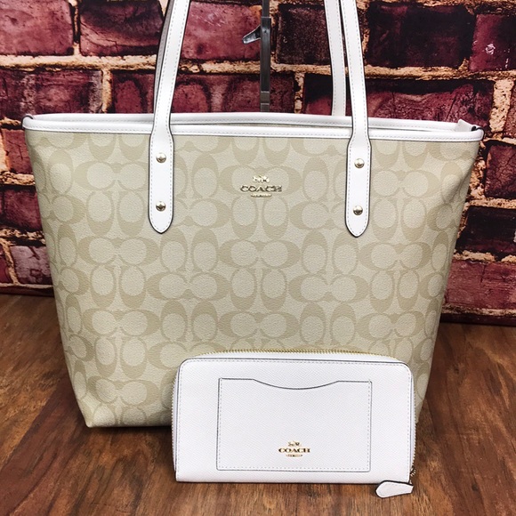 Coach Handbags - Coach City Tote & Wallet
